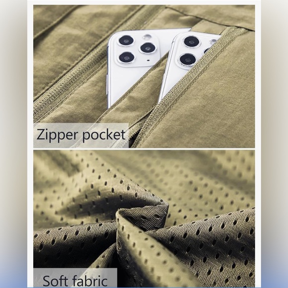 Men's Lightweight Quick Dry Outdoor Multi Pockets Fishing Vest - Picture 4 of 6